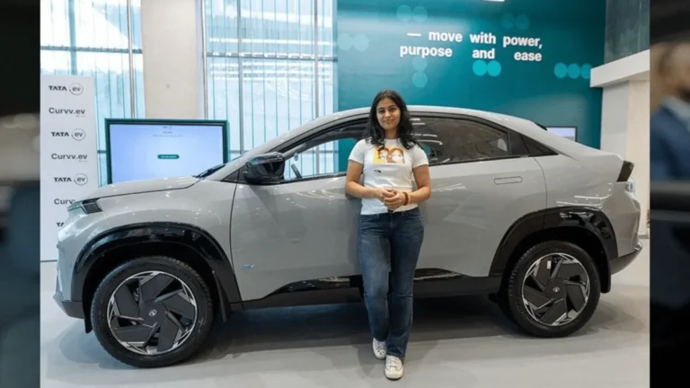 manu bhaker owing tata curvv electric car