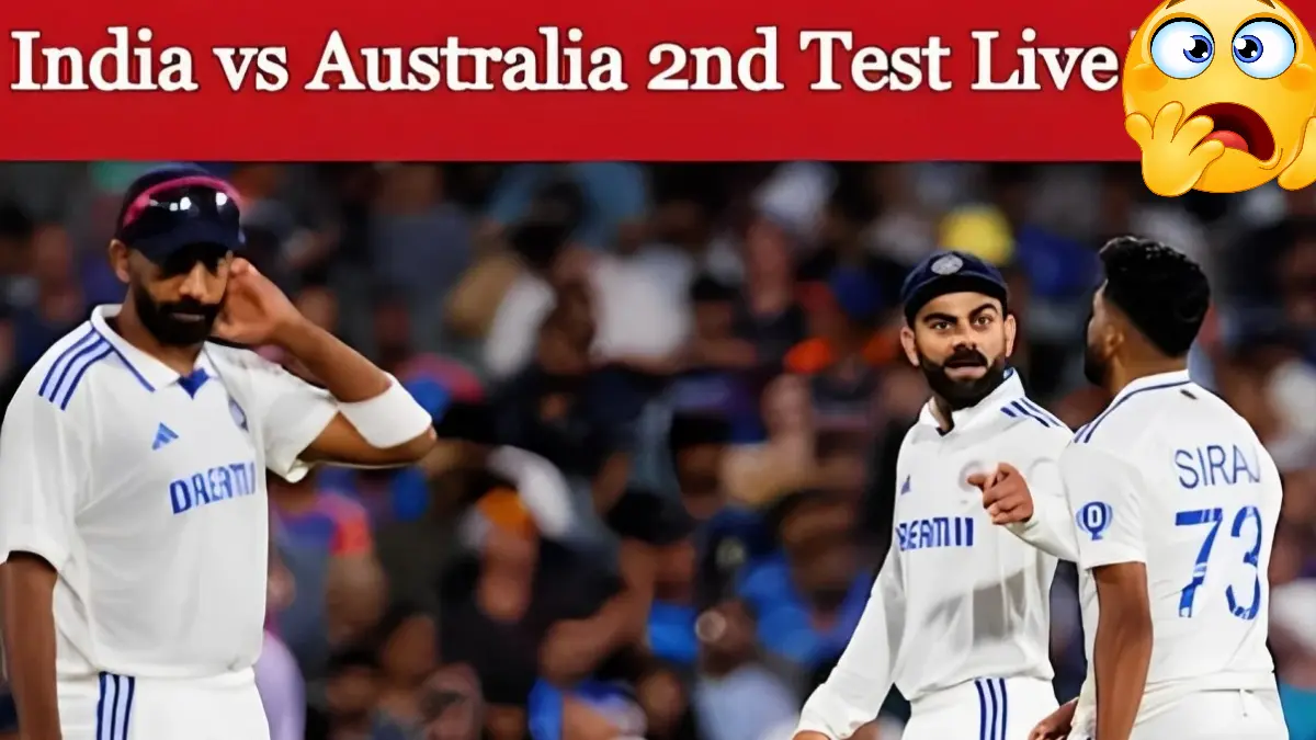 Ind vs Aus 2nd Test Live